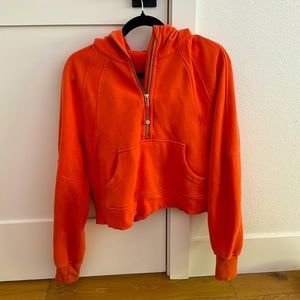 Lululemon cropped scuba half zip hoodie